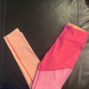 Outdoor Voices  Leggings in Pink and Tan